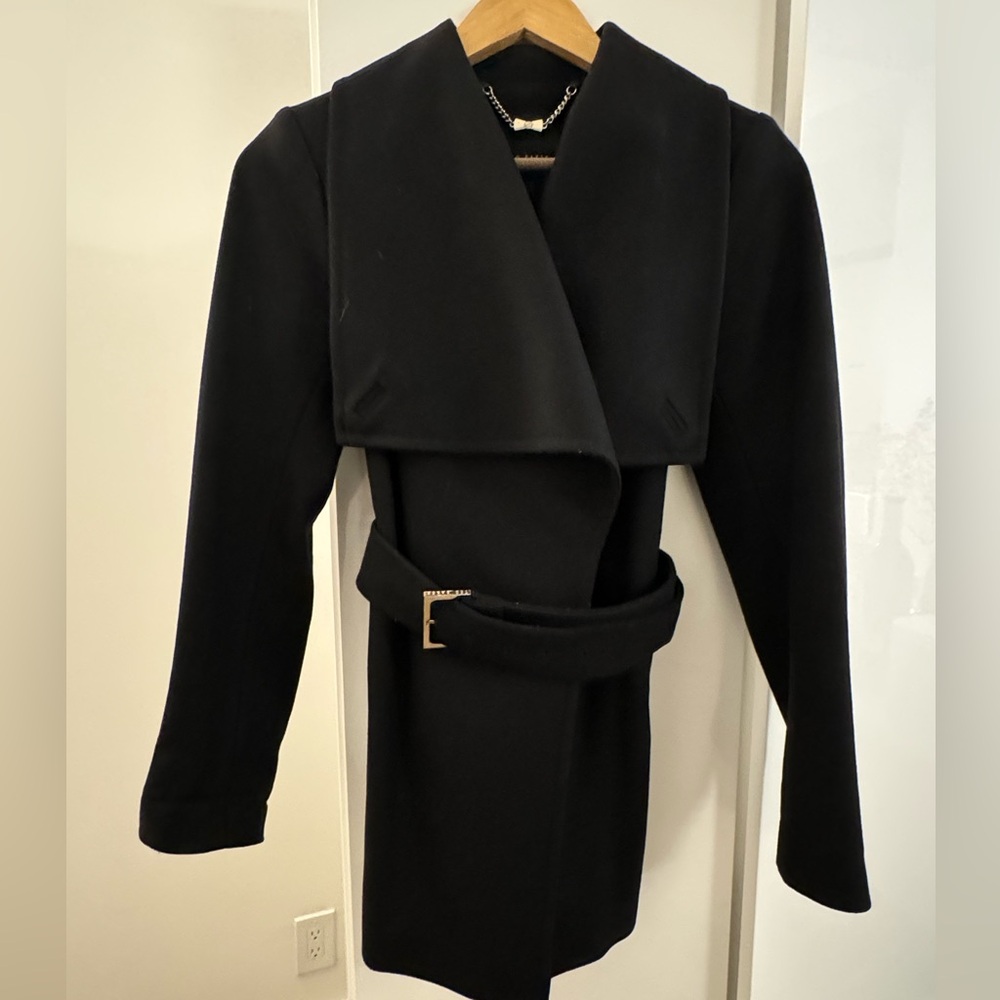 Ted Baker Short Wool Cashmere Wrap Coat